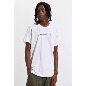 Urban Outfitters Re.Purpose Large Recycle Care Label Graphic T-Shirt Beige NWT